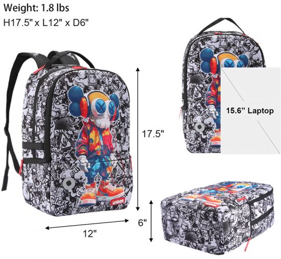 Uniker Backpack UI-24233BP Size Guide