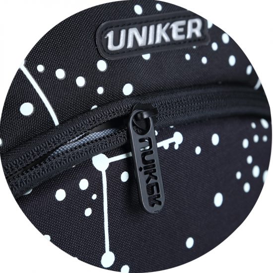 Durable and smooth zipper with unique design puller.