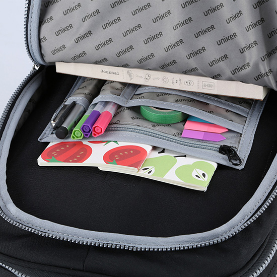 Front Compartment with a variety of pockets