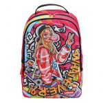 Whatever Skateboard Girl Hiphop Backpack