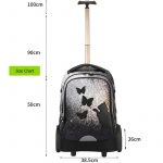 Uniker Rolling Bag 11120T5 Cat and Butterfly